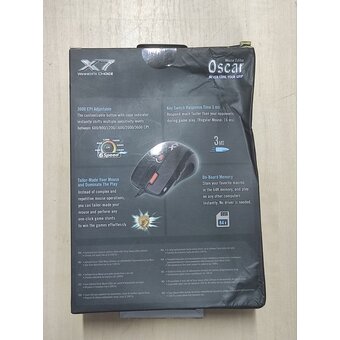  УЦ Мышь A4Tech XL-750BK черный (поврежденная упаковка) 