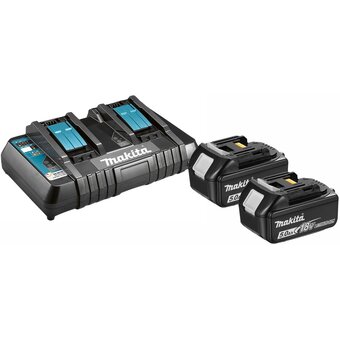  Батарея аккумуляторная Makita BL1850B 18В 5Ач Li-Ion (З/У в компл.) (191L75-3) 