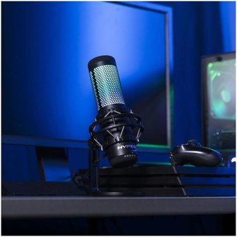  Микрофон проводной HyperX QuadCast S 3м черный 