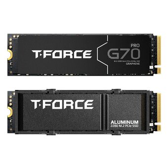  SSD TEAMGROUP T-Force G70 Pro 4TB (TM8FFH004T0C128) M.2 (w Aluminum Heatsink) / PCIe Gen4.0 x4, NVMe, Type 2280, TLC, dram cache, 7400/6600 MB/s 