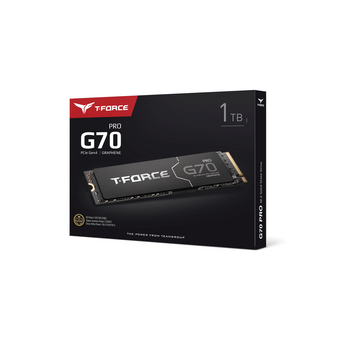  SSD TEAMGROUP T-Force G70 Pro 1TB (TM8FFH001T0C129) M.2 / PCIe Gen4.0 x4, NVMe, Type 2280, TLC, dram cache, 7400/5500 MB/s 