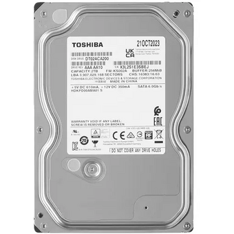  HDD Toshiba DT02ACA200 2TB SATA 6.0Gb/s, 7200 rpm, 256Mb buffer, 3.5" 