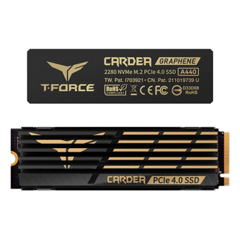  SSD TEAMGROUP T-Force Cardea A440 2TB (TM8FPZ002T0C327) M.2 (w Aluminum Heatsink) / PCIe 4.0 x4, NVMe 1.4, M.2, TLC, dram cache, 7000/6900 MB/s 