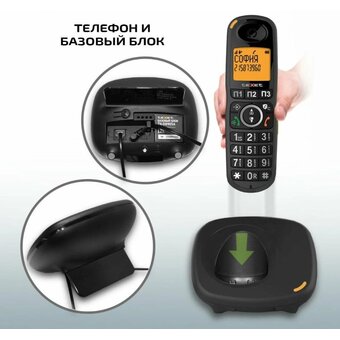  Телефон TEXET TX-D8905A черный (127223) 