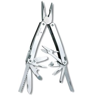  Мультитул Victorinox SwissTool Spirit X (3.0235.N) 105мм 35функц. серебристый подар.коробка 