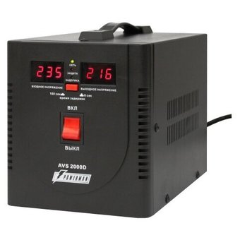  Стабилизатор POWERMAN AVS 2000D, черный 