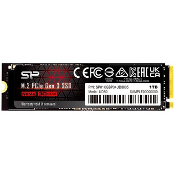  SSD Silicon Power UD80 SP01KGBP34UD8005 PCI-E x4 1Tb M-Series M.2 2280 