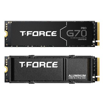  SSD TEAMGROUP T-Force G70 Pro 1TB (TM8FFH001T0C128) M.2 (w Aluminum Heatsink) / PCIe Gen4.0 x4, NVMe, M.2, TLC, dram cache, 7400/5500 MB/s 