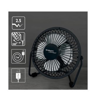  Вентилятор настольный SCARLETT SC-DF111S95 черный 