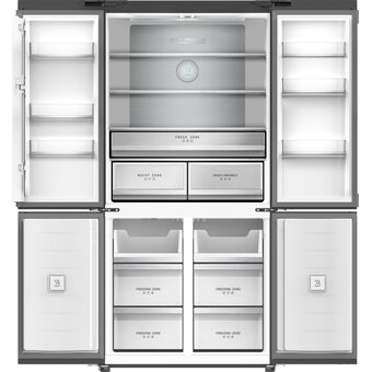  Холодильник Weissgauff WCD 510 Built-in Inverter NoFrost Сhampagne Glass 