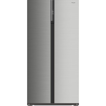  Холодильник Weissgauff WSBS 600 NoFrost Inverter Inox Glass 