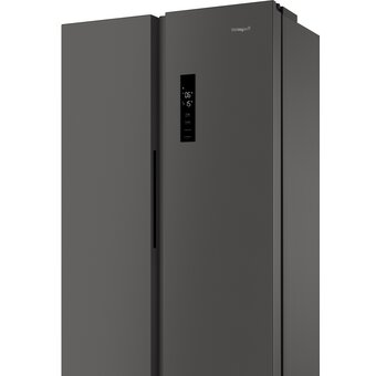  Холодильник Weissgauff WSBS 500 Inverter NoFrost Dark Grey 