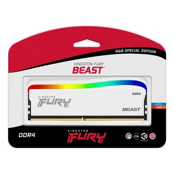  ОЗУ Kingston Fury Beast RGB KF436C17BWA/8 DDR4 8GB 3600MHz RTL Gaming PC4-25600 CL17 DIMM 288-pin 1.35В single rank с радиатором Ret 