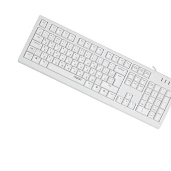 Клавиатура + мышь Rapoo X130Pro клав белый мышь белый, 1.5м 