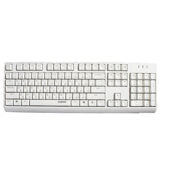  Клавиатура + мышь Rapoo X130Pro клав белый мышь белый, 1.5м 