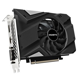  Видеокарта Gigabyte nVidia GeForce GTX 1650 (GV-N1656OC-4GD 2.0) PCI-E 4gb OC (128bit/GDDR6/DVI/HDMI/DP/RTL) 