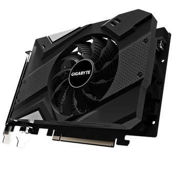  Видеокарта Gigabyte nVidia GeForce GTX 1650 (GV-N1656OC-4GD 2.0) PCI-E 4gb OC (128bit/GDDR6/DVI/HDMI/DP/RTL) 
