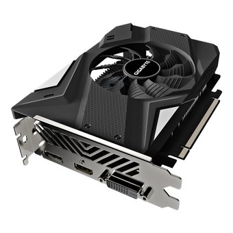  Видеокарта Gigabyte nVidia GeForce GTX 1650 (GV-N1656OC-4GD 2.0) PCI-E 4gb OC (128bit/GDDR6/DVI/HDMI/DP/RTL) 