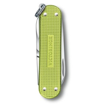  Нож перочинный Victorinox Classic Lime Twist (0.6221.241G) 58мм 7функц. карт.коробка 