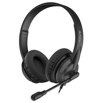  Наушники с микрофоном A4Tech HS-10 черный 