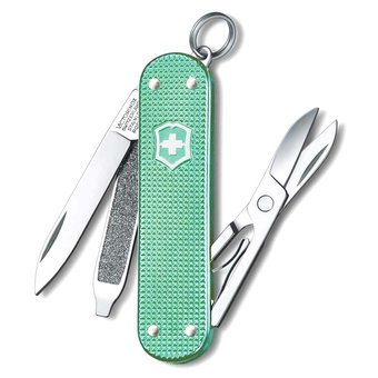  Нож перочинный Victorinox Classic Minty Mint (0.6221.221G) 58мм 7функц. карт.коробка 