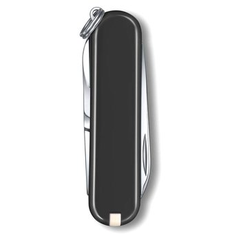  Нож перочинный Victorinox Classic Dark Illusion (0.6223.3G) 58мм 7функц. черный карт.коробка 