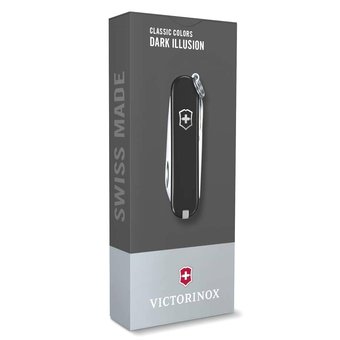  Нож перочинный Victorinox Classic Dark Illusion (0.6223.3G) 58мм 7функц. черный карт.коробка 