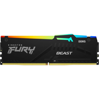  ОЗУ Kingston Fury Beast Expo RGB KF552C36BBEA-8 DDR5 8GB 5200MHz RTL Gaming PC5-41600 CL36 DIMM 288-pin 1.25В kit single rank с радиатором Ret 