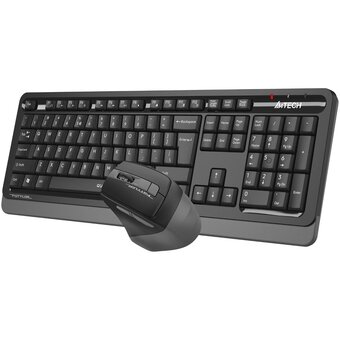 Комплект клавиатура и мышь A4Tech Fstyler FGS1035Q черный/серый USB беспроводная Multimedia 