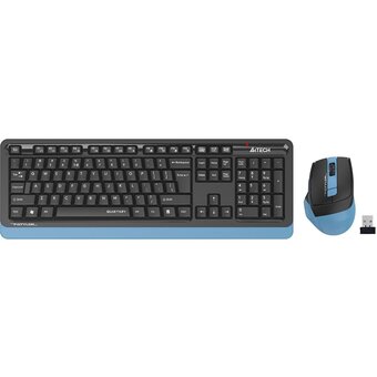  Комплект клавиатура и мышь A4Tech Fstyler FGS1035Q черный/синий USB беспроводная Multimedia 