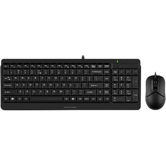  Комплект клавиатура+мышь A4Tech Fstyler F1512 black USB проводн. 