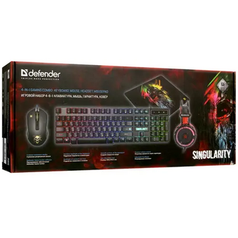  Гарнитура Defender +Keyboard +Mouse Pad +Mouse MKP-118 (52118) 