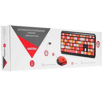  Комплект клавиатура и мышь SMARTBUY SBC-666395AG-K черный 