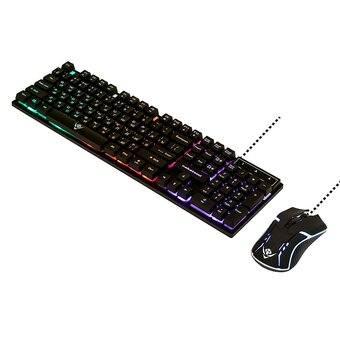  Комплект клавиатура и мышь NAKATOMI KMG-2305U черный 