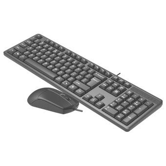 Клавиатура + мышь A4Tech KR-3330S клав черный мышь черный USB 
