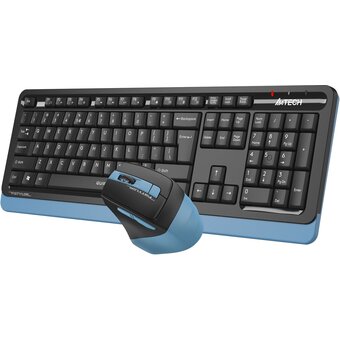 Комплект клавиатура и мышь A4Tech Fstyler FGS1035Q черный/синий USB беспроводная Multimedia 