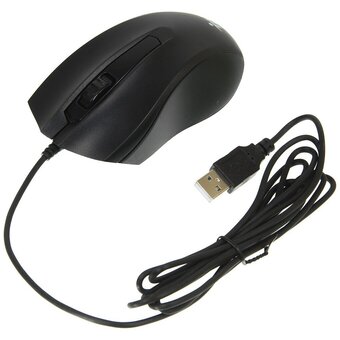  Комплект клавиатура и мышь OKLICK 621M Iru клав черный мышь черный USB 