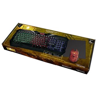 Игровой набор Qumo Solaris SW-GC3500 клавиатура проводная K03 мышь проводная M10 оптическая 