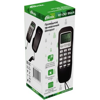  Телефон RITMIX RT-010 Black 