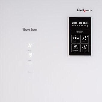  Холодильник TESLER RCD-482I White Glass 