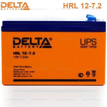  Батарея для ИБП Delta HRL 12-7.2 X 12В 7.2Ач 