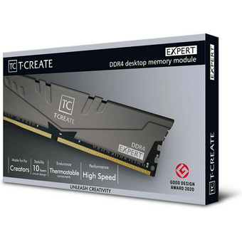  ОЗУ TEAMGROUP T-Create Expert 64GB (TTCED464G3600HC18JDC01) (2x32GB) DDR4 3600MHz CL18 (18-22-22-42) 1.35V 