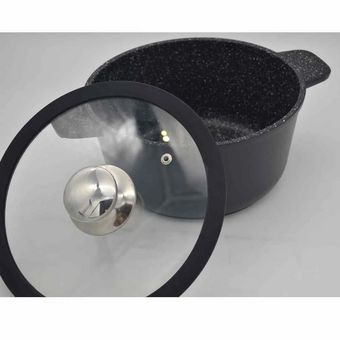  Кастрюля универсальная VICTORIA АЛА DBL08 3,0G Black 3,0л 