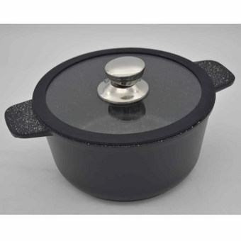  Кастрюля универсальная VICTORIA АЛА DBL08 3,0G Black 3,0л 