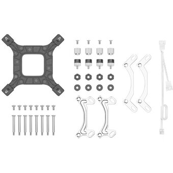  СВО DEEPCOOL LE520 WH LGA20XX/1700/1200/115X/AM5/AM4 (TDP 250W, ARGB Lighting, Anti-Leak edition, PWM, Dual Fan) 