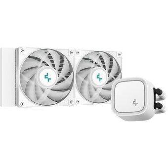  СВО DEEPCOOL LE520 WH LGA20XX/1700/1200/115X/AM5/AM4 (TDP 250W, ARGB Lighting, Anti-Leak edition, PWM, Dual Fan) 