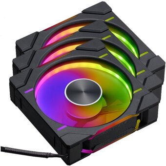  Комплект вентиляторов PHANTEKS D30 DRGB Black (PH-F120D30_DRGB_PWM_BK01_3P_RU) (3шт.) 120x120x30мм (PWM, 250-2000 об/мин, 30.2dBa) 