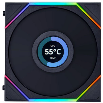  Вентилятор LIAN LI Uni Fan TL LCD (G99.12TLLCD3B.00) 120mm 1900RPM sRGB Black (3pcs) 