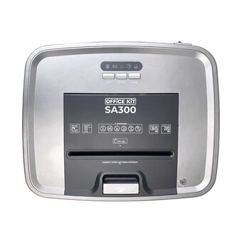  Шредер Office Kit SA300 серый/черный 