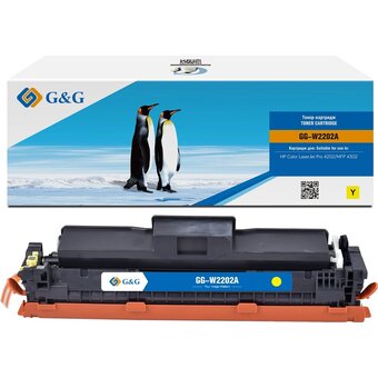  Картридж лазерный G&G GG-W2202A W2202A желтый (1800стр.) для HP CLJ Pro 4202/MFP 4302 